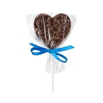 Srdcové lízátko z hořké čokolády, 25 g