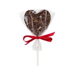Srdcové lízátko z hořké čokolády, 25 g