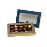 Dárková krabička s 13 pralinkami - modrá