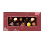 Dárková krabička s 10 pralinkami - červená