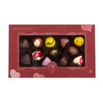 Dárková krabička s 13 pralinkami - červená