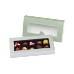 Dárková krabička s 10 pralinkami - zelená