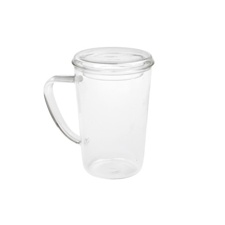 Skleněný hrnek s víčkem - Itaka, 400 ml