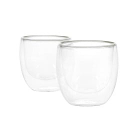 dvoustěnný šálek na espresso, 2x80 ml