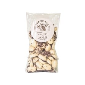 Čokoládová zrníčka s kávou - bílá, 50 g