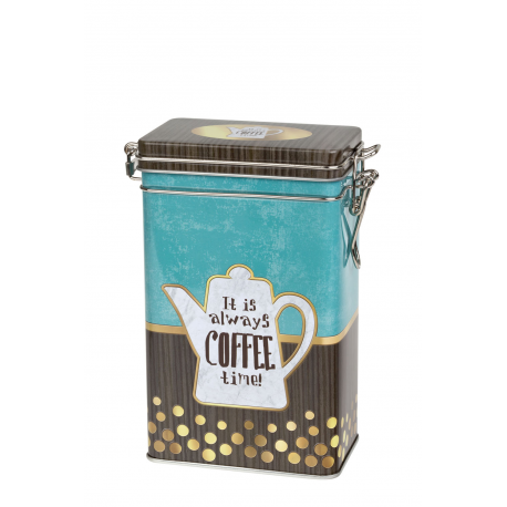 Blue Coffee 250 g square with clip closure