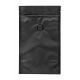 Bag for coffee 150 g; black with zip closing and valve