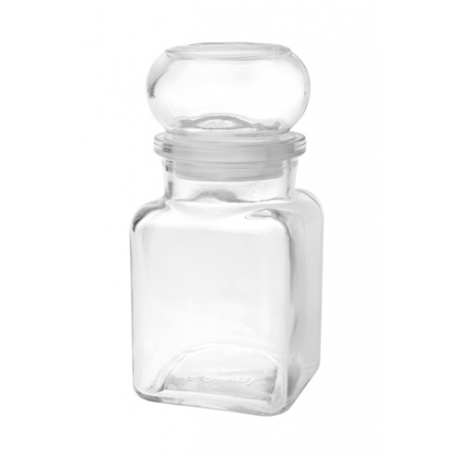 Glass jar 150 ml - square, hermetic