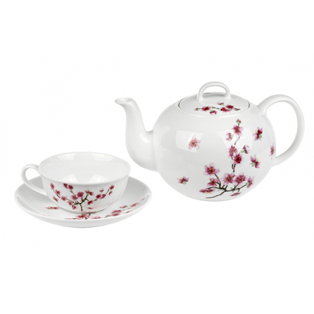 Cherry Blossom - porcelain cup and saucer 0.2 l