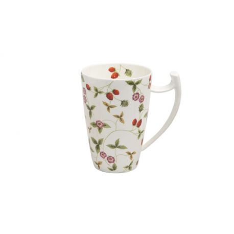 Succulent Strawberries - fine bone china mug 0.5 l