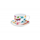 Butterflies - porcelain cup and saucer 0.25 l