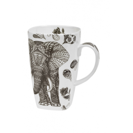 Schwarzer Elefant 0,6 l - bone china Tasse