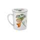 Herbs Fairy Folk - porcelain mug with strainer 0.25 l