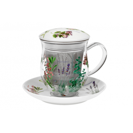 Herb Garden - glass mug 0.35 l