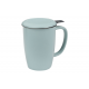 Kai 0.44 l - porcelain mug with a stainless steel strainer and lid