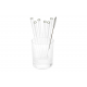 Glass straws - 20 cm long, diameter 8 mm