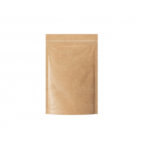 ECO-friendly compostable zip bag - plain 250 g, 18 x 4.7 x 26 cm