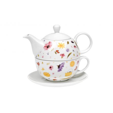 Czech Meadow - fine bone china tea set for one