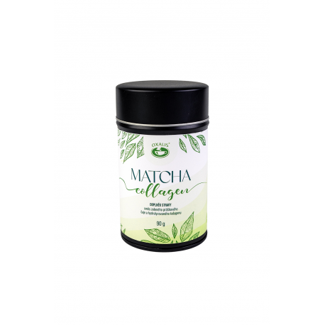 Levně Oxalis Matcha s kolagenem 90 g, zelený čaj