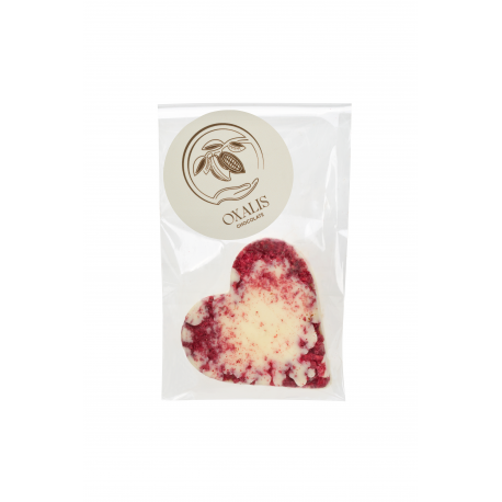 Čokoládové srdíčko - bílé, 25g