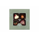 Gift box GREEN with 4 pralines