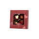 Gift box RED with 4 pralines