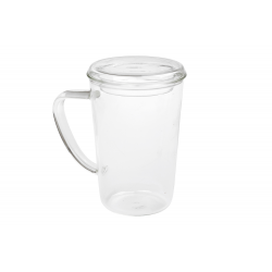 Itaka skleněný hrnek 0,4 l s víčkem